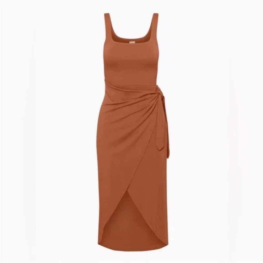 Wilfred Saturn Midi Dress Anise Brown